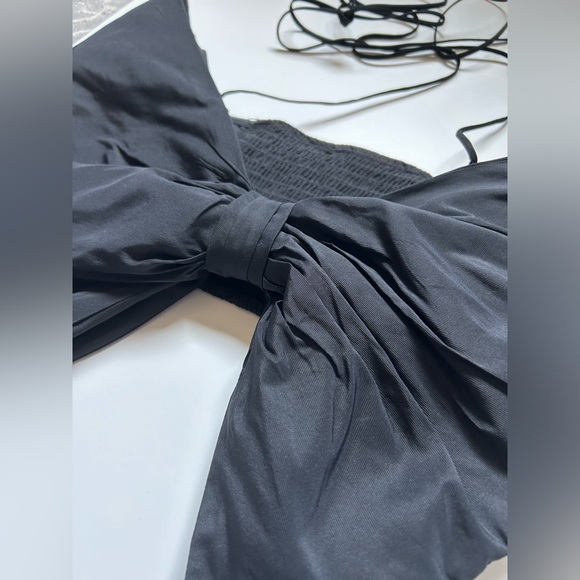 NWOT Viral Zara Black Bow Top Size S - Picture 7 of 8